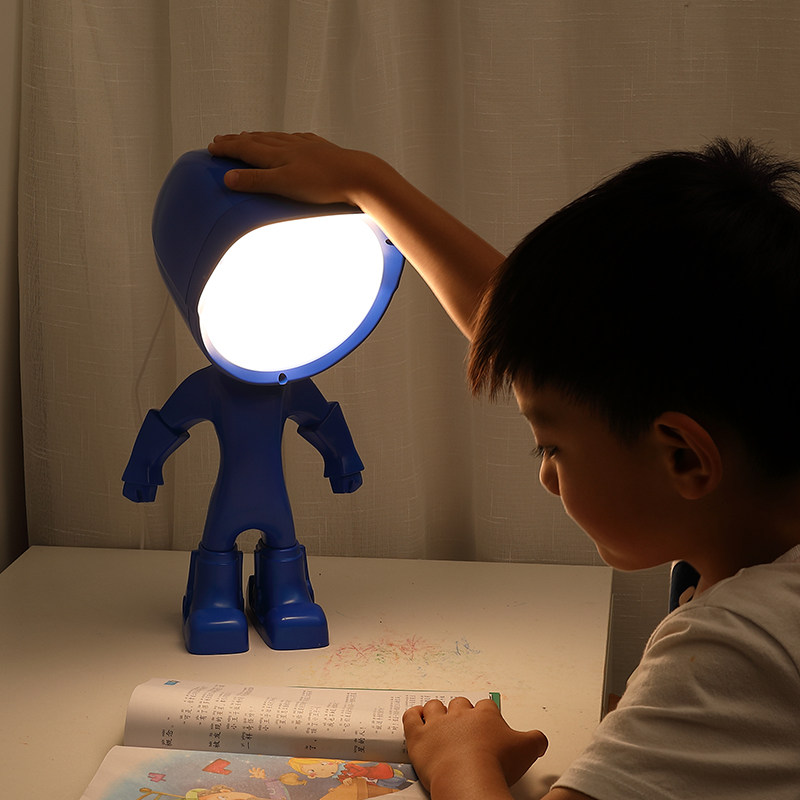 学生书桌夜读写字床头灯ins护眼卧室少女台灯保视力儿童卡通学习