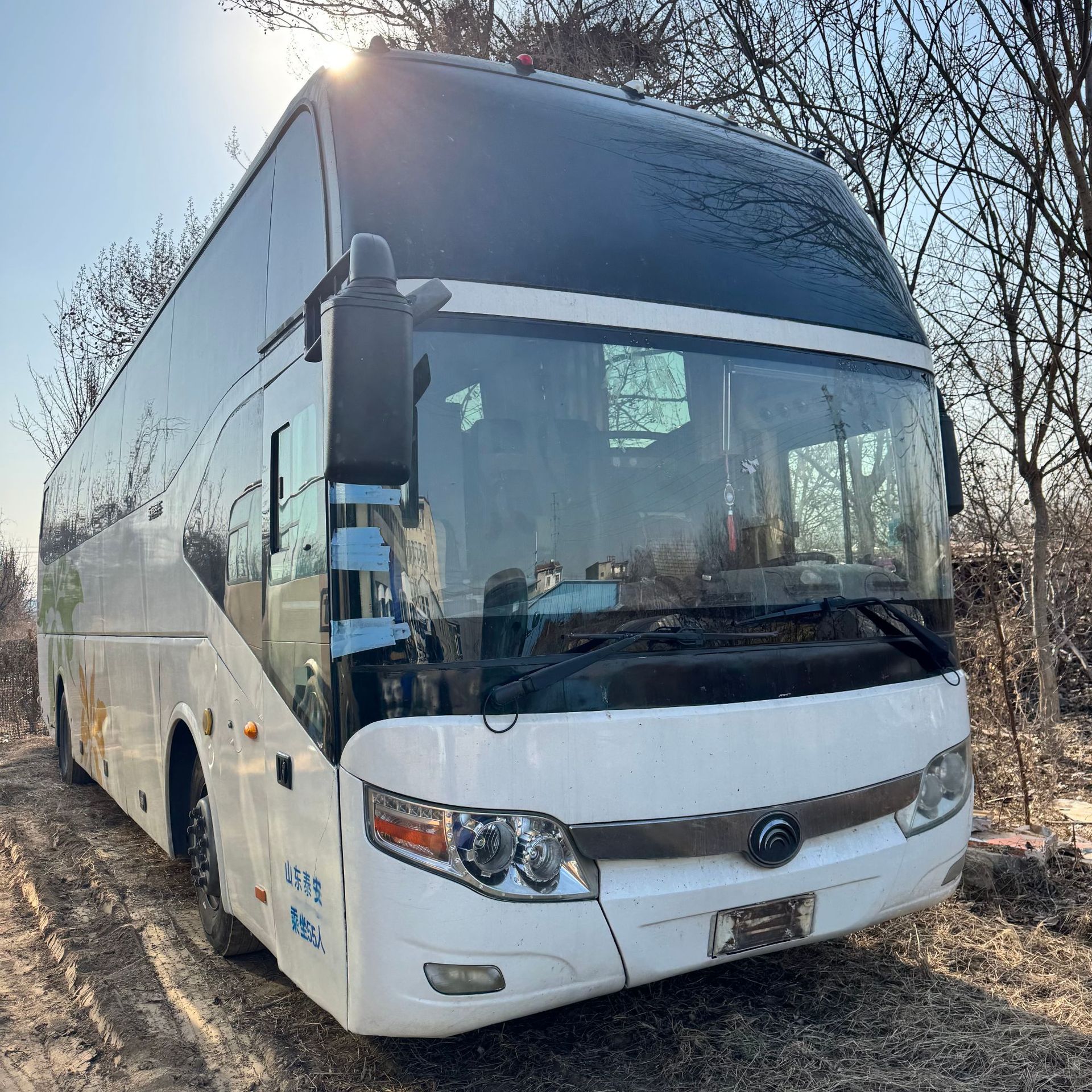 跨境宇通中巴大巴车55座长途短途客运车丰田海狮燃油版中型客车