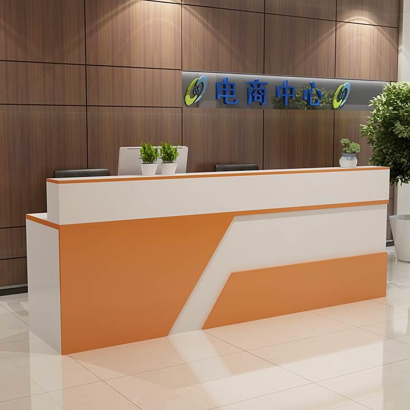 简约现代收银台小型服装理发店美容院个性吧台柜台公司前台接待台