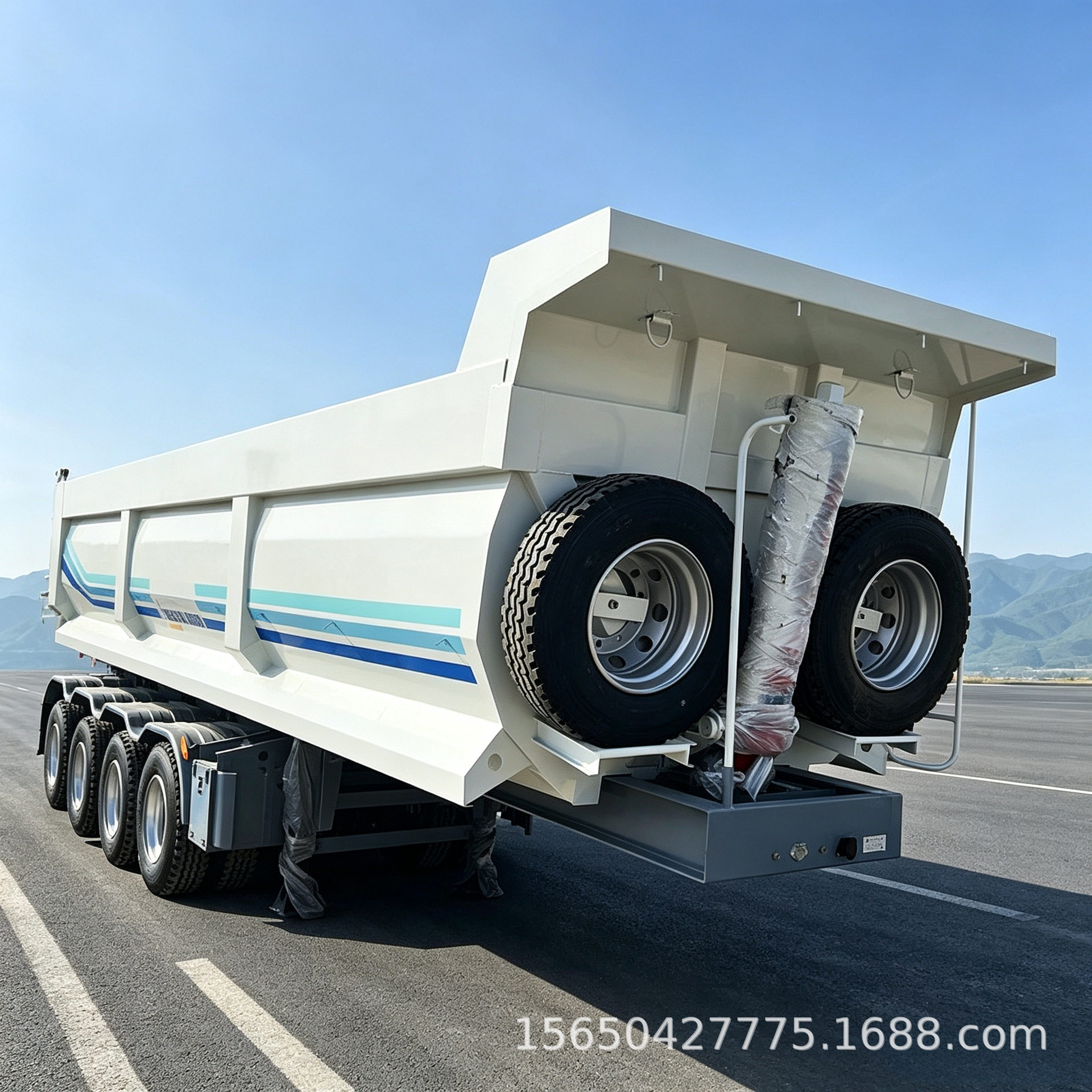 标箱侧翻 展翼式集装箱运输半挂车 后翻自卸半挂车 罐式后翻