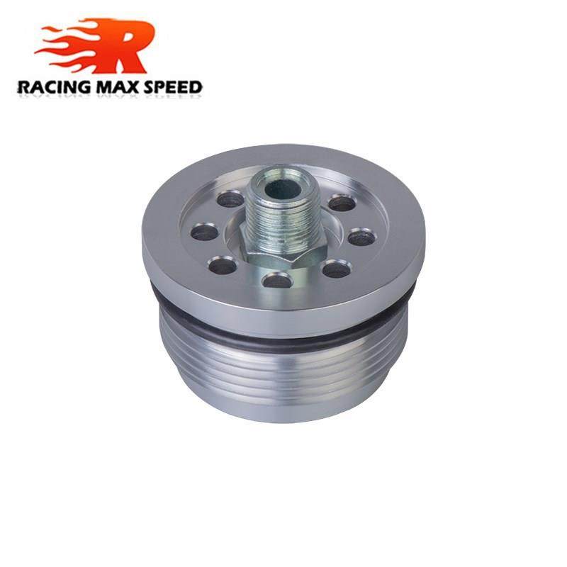 改装铝合金汽车机油滤清器冷却油饼适配器适用smartfortwo450