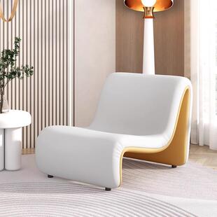 北欧现代单人沙发椅轻奢小户型客厅阳台设计师个性创意异形休闲椅