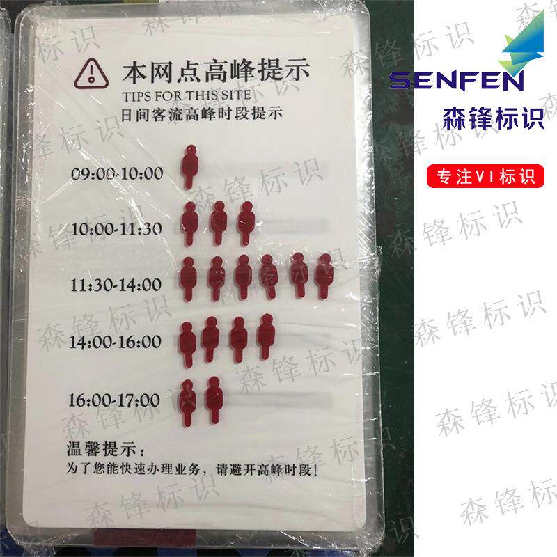 森锋广告中行2019款高峰提示牌中国银行全套VI标识供应商