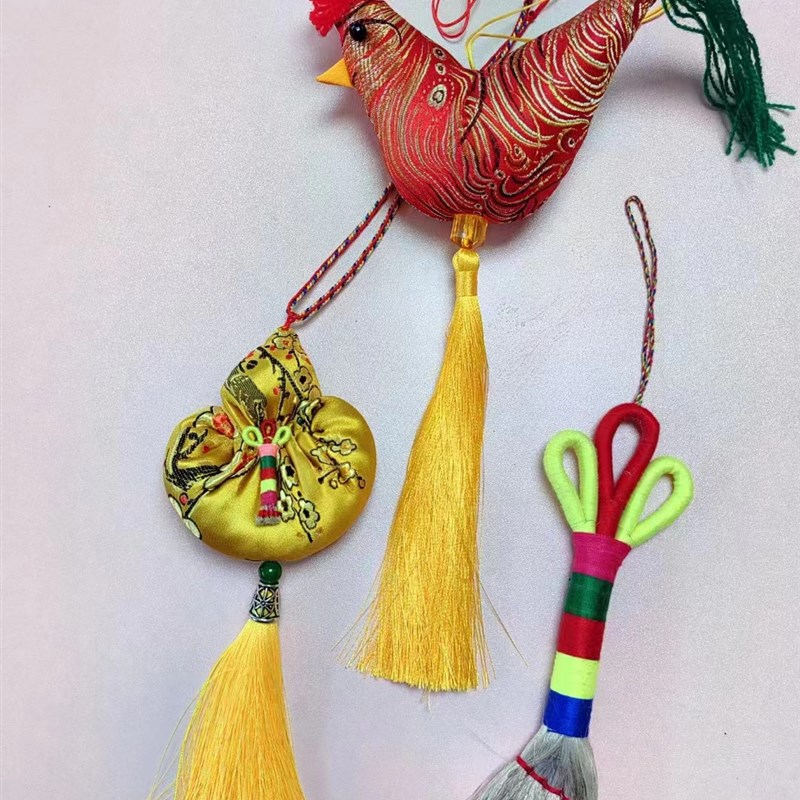 端午节苦豆豆香包公鸡挂件随身小香囊汽车家用儿童挂饰平安福袋