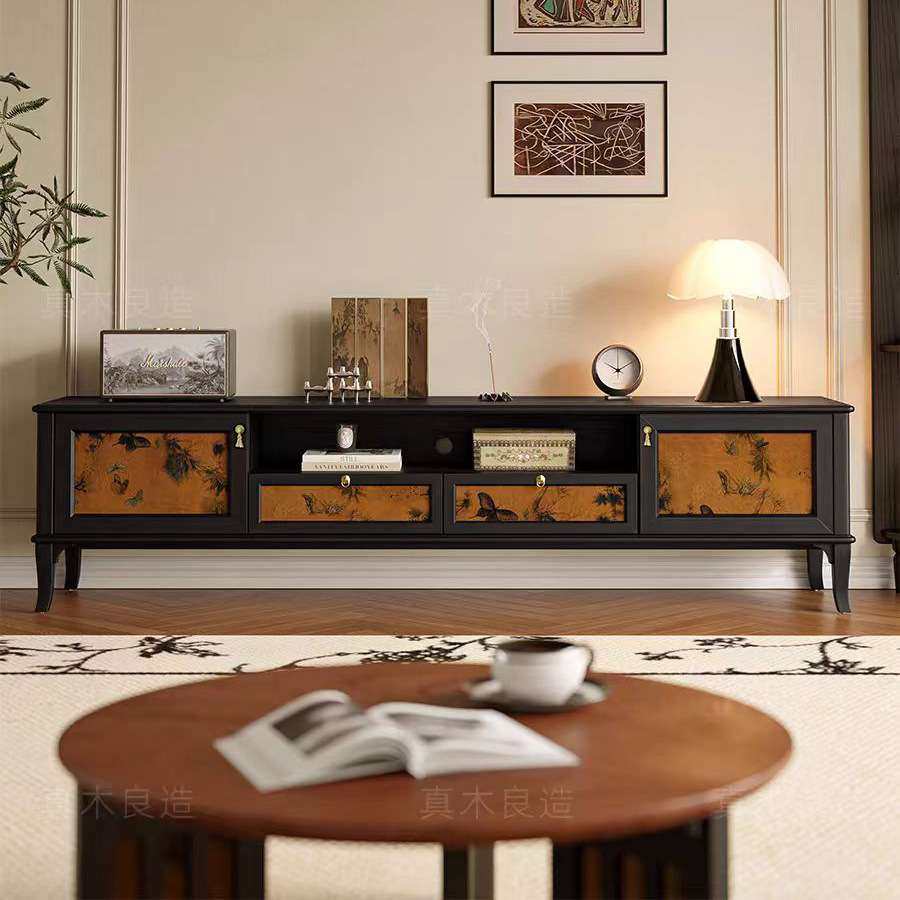 法式复古实木电视柜中古2024新款2.2米收纳柜小户型储物柜,电子元器件市场,其它元器件,淘宝优惠券,粉丝福利购,淘宝优惠卷