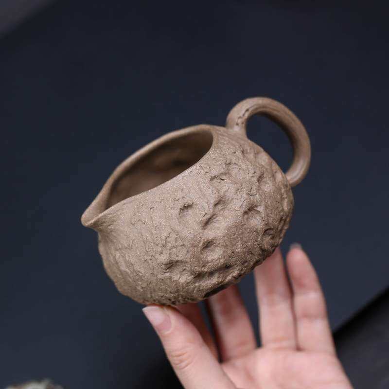 宜兴紫砂供春公道杯分茶器手工清灰泥茶壶茶具茶道配件创意过滤茶