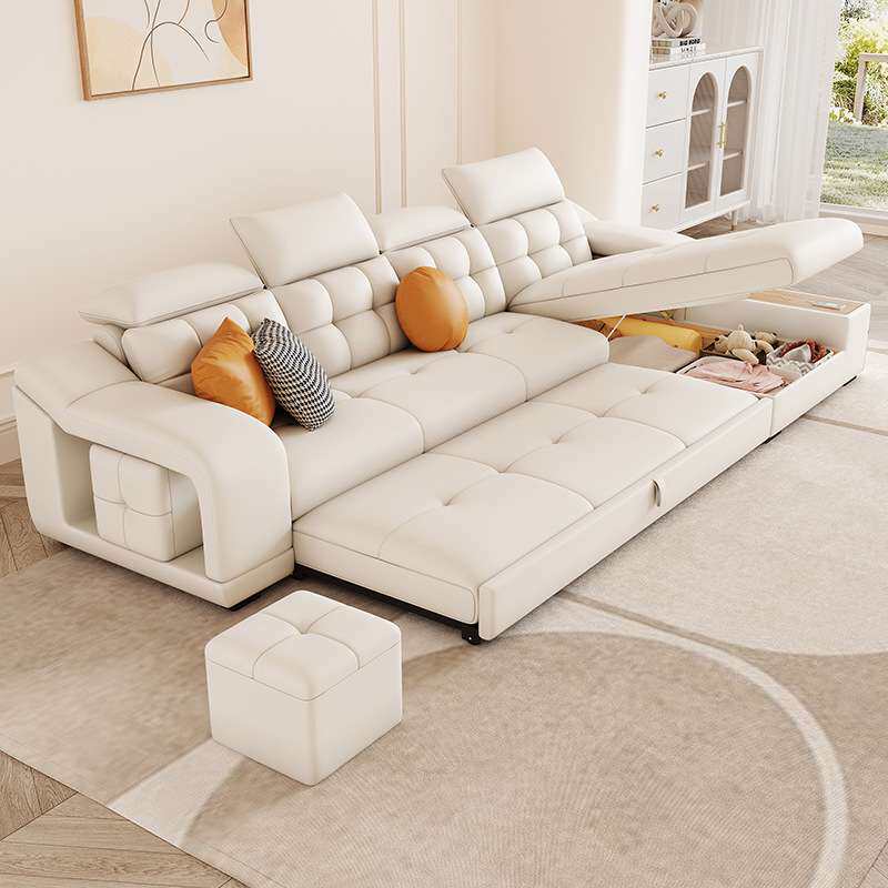 奶油风沙发床折叠两用2026新款网红小户型客厅简约现代多功能沙发