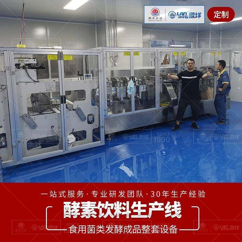 南洋酵素饮料生产线 全自动果蔬液体加工生产设备 自动定量灌装线