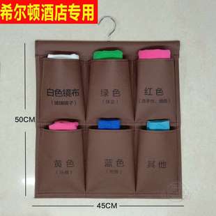 布草车收纳袋垃圾袋酒店客房毛巾收纳袋分类打扫工具宾馆袋子挂钩