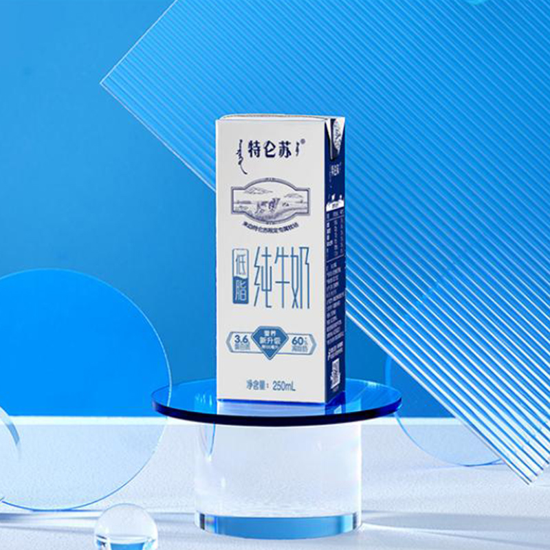 蒙牛特仑苏低脂纯牛奶250ml*12盒