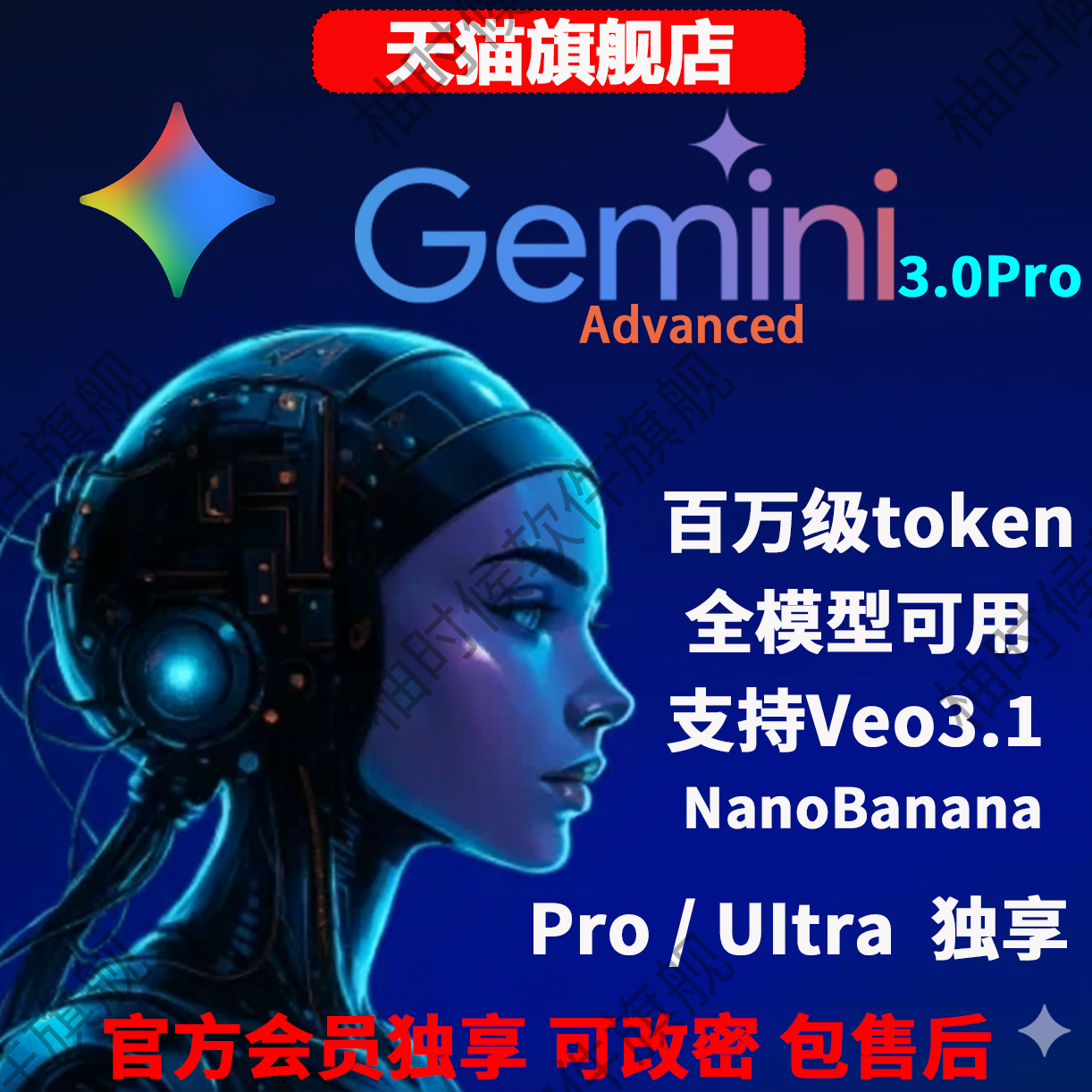 Gemini pro官网独享成品Ultra订阅3/2.5pro NanoBanana Veo3定制
