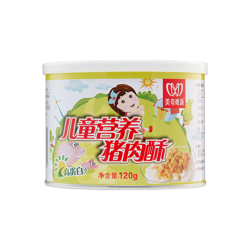 美奇唯新肉松儿童营养猪肉酥罐装休闲零食120g图片