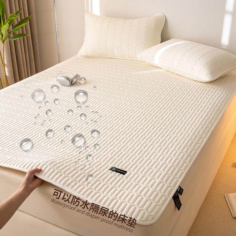 A类 防水隔尿床褥床护垫原棉抗菌夹棉护垫软床垫席梦思防滑床护垫