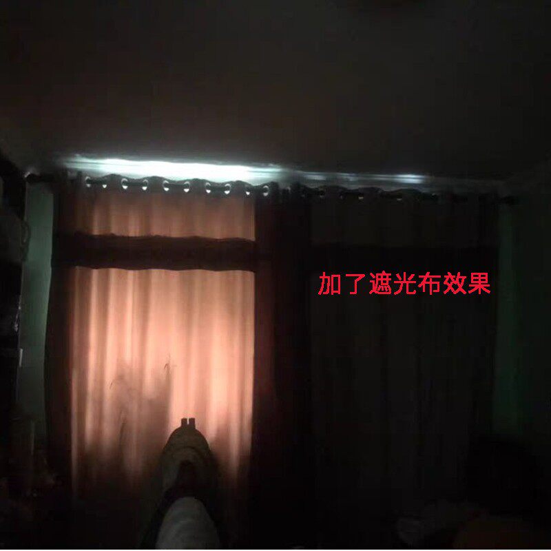 加厚飘窗内衬全遮光遮阳隔热卧室 挡风防寒免打孔 窗帘遮光布里布