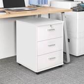 桌下FM536文件柜办打公柜木边质柜带锁办公室柜柜子印机抽屉柜矮