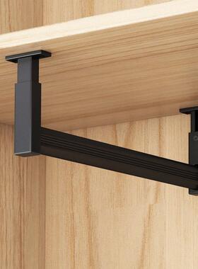 浅衣柜顶装挂衣杆吊柜通衣子纵向衣装杆窄衣柜挂杆橱柜内OBT柜竖