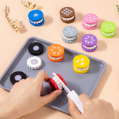 儿童早教 木制饼干切切乐颜色认知数字配对学期思维训练木制饼干