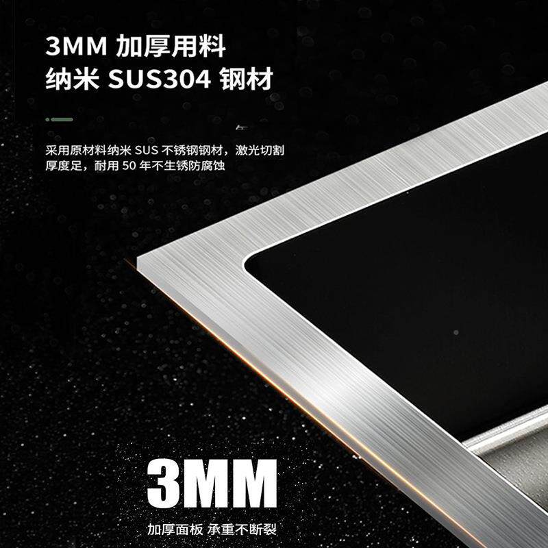 厨房水池3米4不锈钢材质纳水槽大单槽厚飞雨瀑加布0家用490大单槽