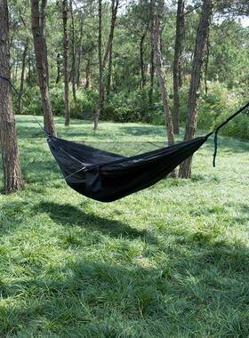 拉绳降速开蚊吊床户外防蚊网露营10791带蚊帐210T落伞帐布尼龙加