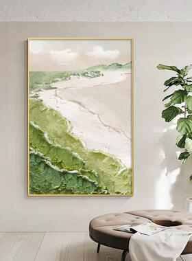 奶油落风肌理画客厅大幅al202305地饰画抽象沙发背感景墙挂画高级