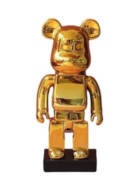 现代创意电网红软潮玩暴别力熊摆件客厅视柜墅门店19+67643展厅家