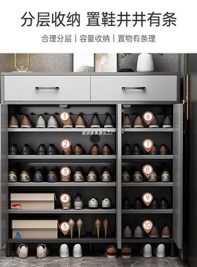 鞋柜2大0新24款家KFE用门口玄关柜入户楼置道外容量网红物架鞋架