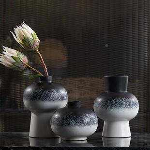 新中创意星球陶瓷花酒瓶摆式件售饰楼部样板房店茶QQQ室客厅软装