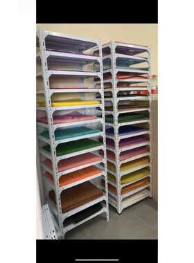 卡纸架置物架美工兴趣班分类开卡画室4k学校作品油画宣纸收纳架