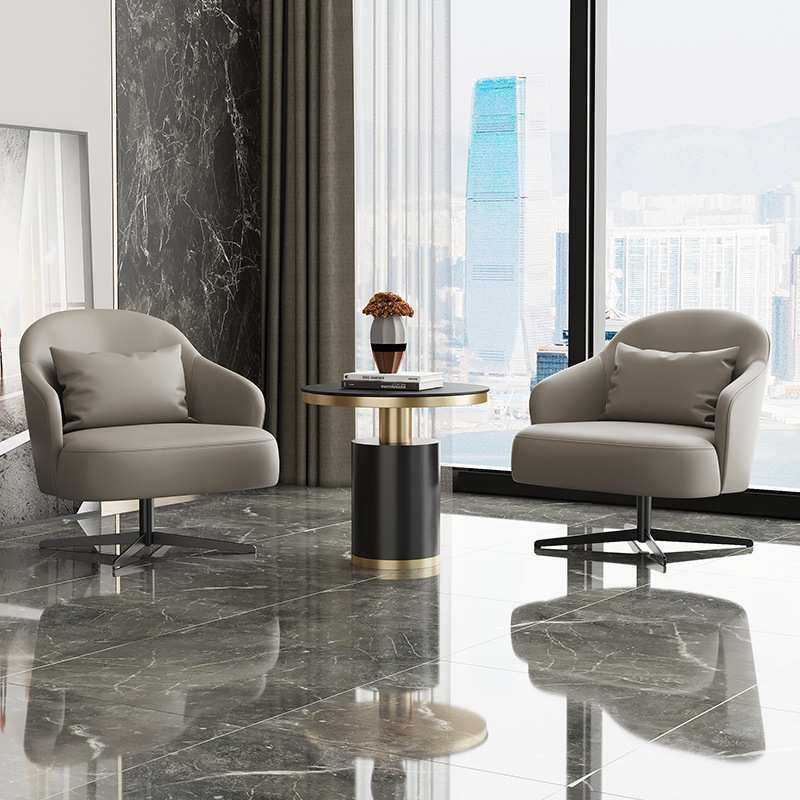 意式现代轻奢极简单人沙发椅售楼处会客接待洽谈可旋转休闲椅,3C数码配件,USB灯,淘宝优惠券,粉丝福利购,淘宝优惠卷
