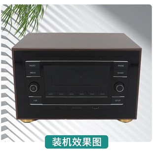 大众凌渡帕萨特迈腾速腾途岳polo宝来朗逸原车cd机车机改家用机箱