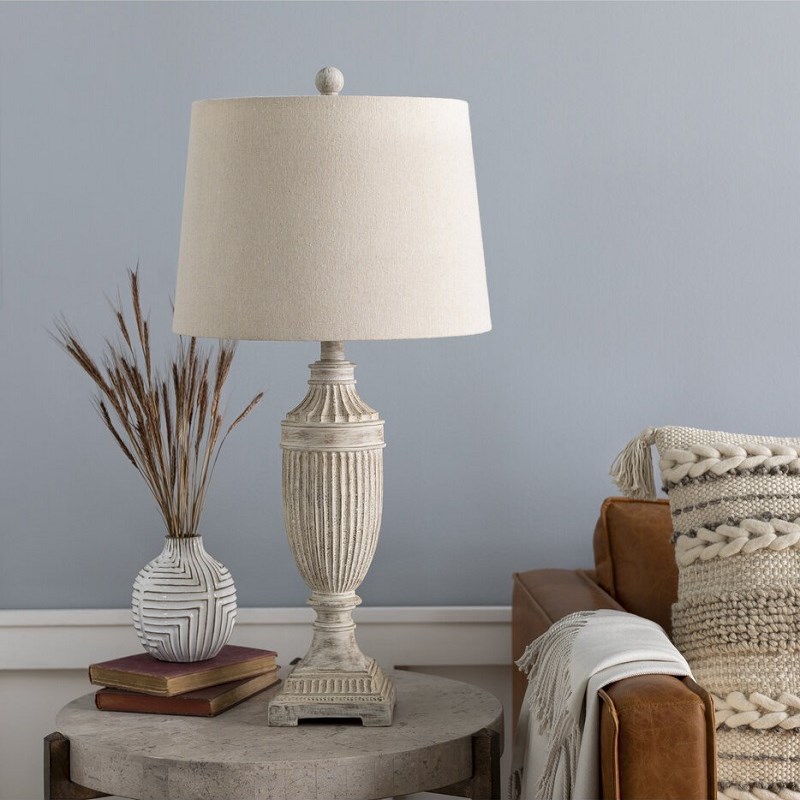 法式复古实木雕刻酒店民宿软装设计客厅别墅儿童卧室床头装饰台灯