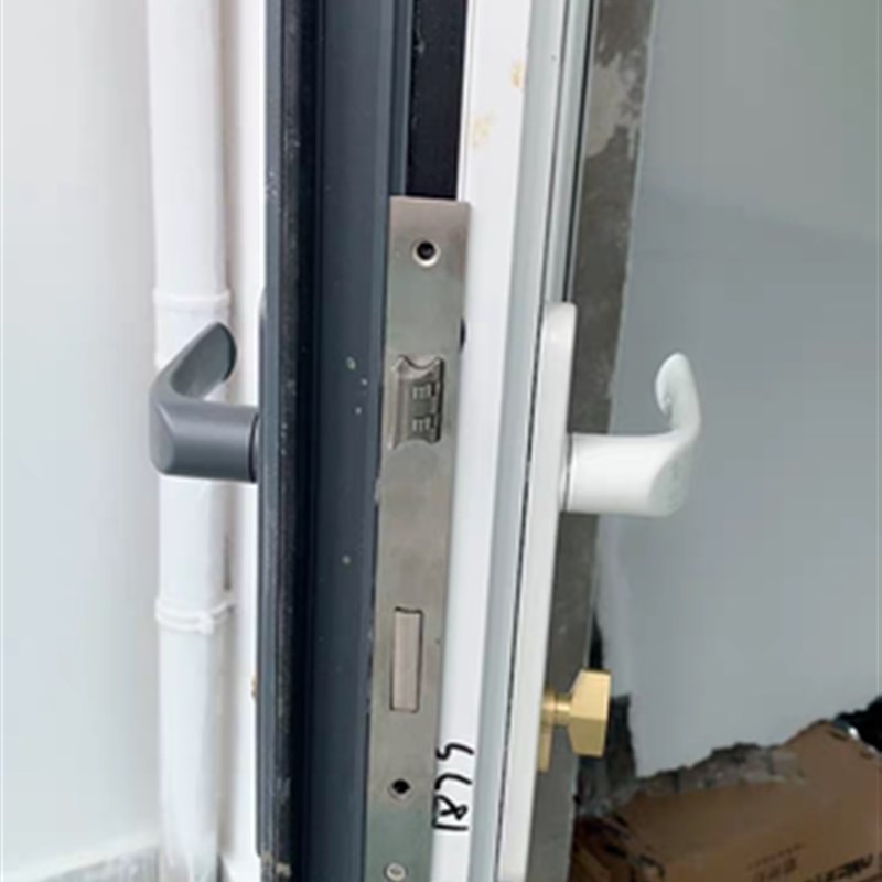 9225铝合金门锁断桥铝老式锁体8530锁芯双开门执手锁塑钢平开8535