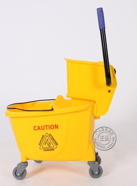 白云AF08080加厚单桶榨水车挤水车拖把桶柞水车压水桶地拖桶32L