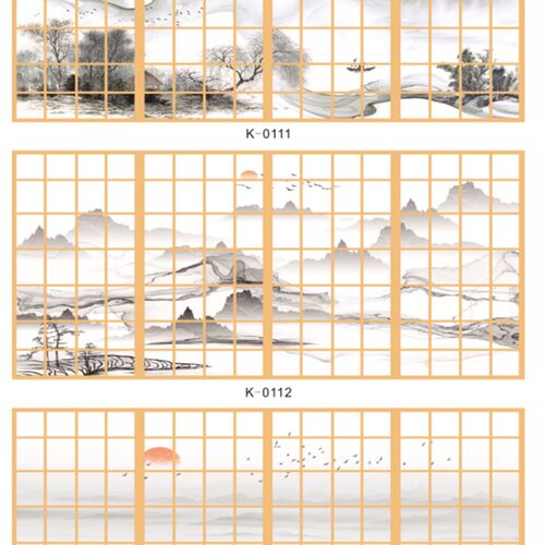 日式可定制图案障子纸  榻榻米格子门纸带图案章子纸 屏风纸 窗纸