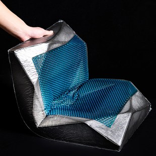 自带枕套黑金竹炭几何凝胶记忆枕助眠护颈枕枕芯侧睡仰睡单人枕头