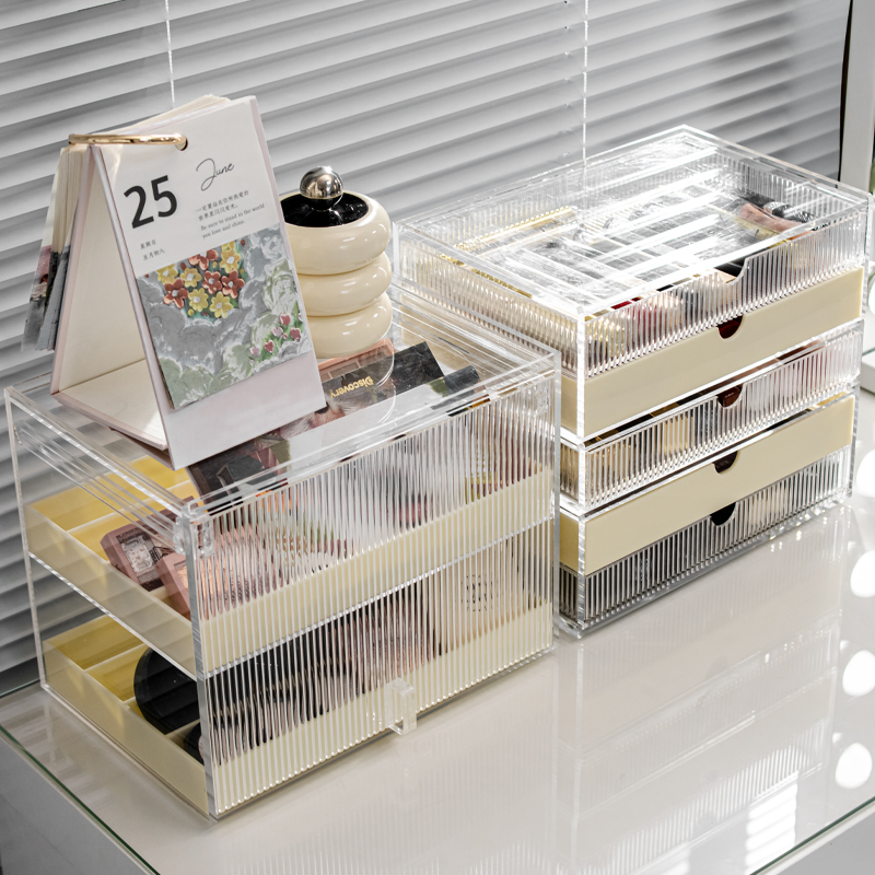 防尘压克力眼影盘收纳盒桌面化妆品彩妆腮红粉饼口红整理柜阵列架