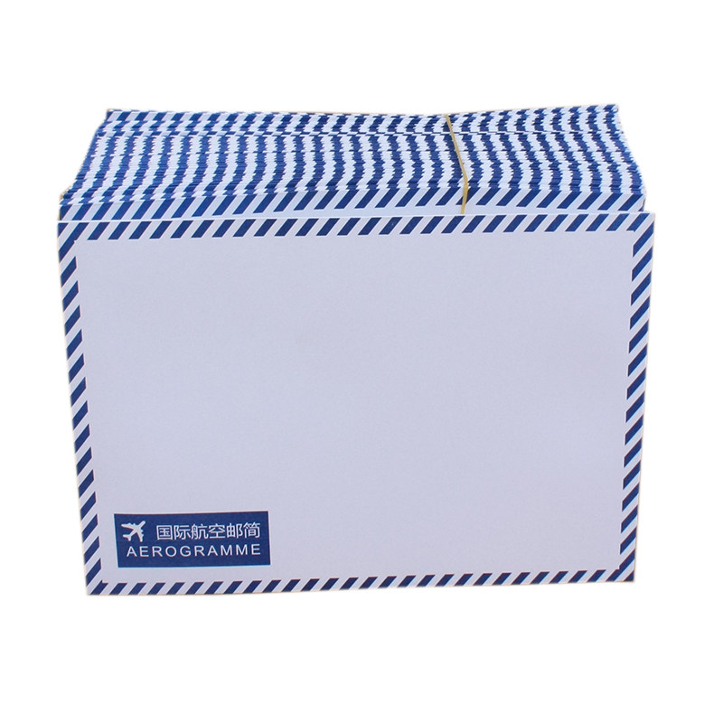西式信封C6国际航空邮简加厚白色140克纸背面监制集邮首日封包邮