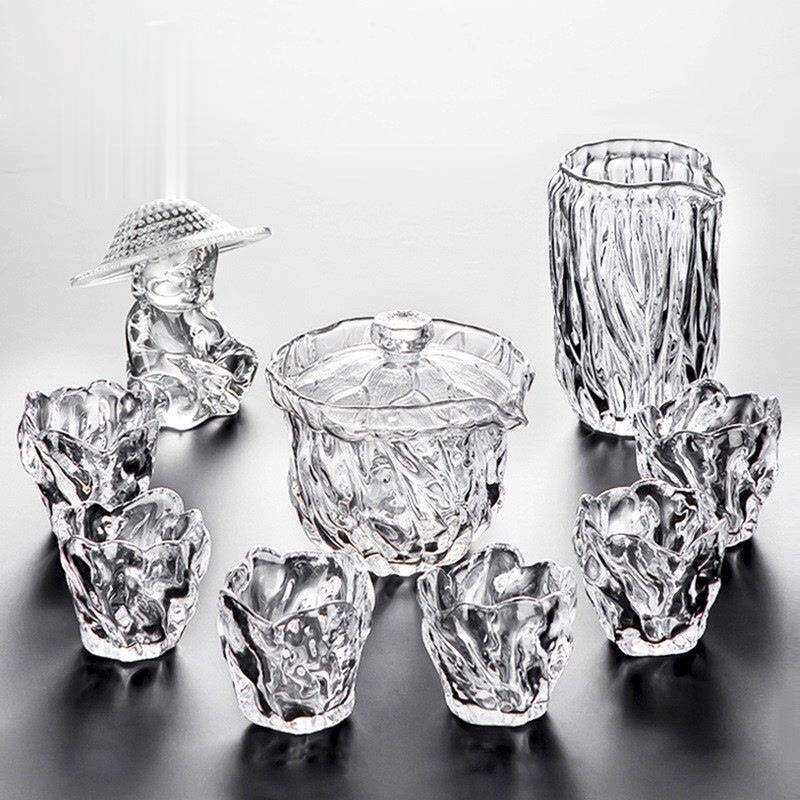 玻璃茶具套装家用轻奢高档功夫喝茶泡茶盖碗日式高端大气茶杯茶壶