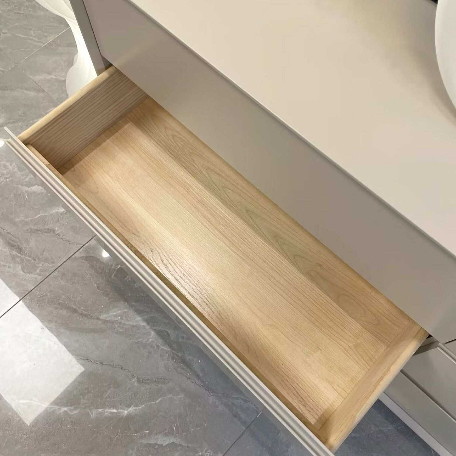 轻奢网红烤漆化妆台奶油风实木卧室梳妆台斗柜一体可伸缩梳妆台桌