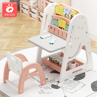 儿童画画板支架式书架家用幼儿小黑板宝宝涂鸦画板写字板磁性可擦