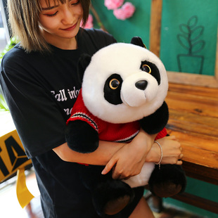 Amangs国宝熊猫公仔抱抱熊毛绒玩具大熊玩偶抱枕娃娃生日礼物