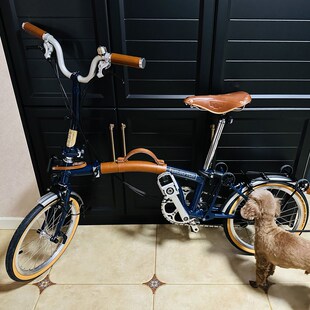 扶摇适用brompton小布折叠自行车配件牛皮提车带提手提把装饰单车