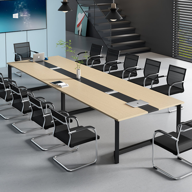 会议桌长桌简约现代办公室小型工作台培训洽谈办公桌长条桌椅组合