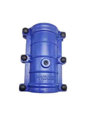 PE抢修节110哈夫节铸铁抢修接pe管快速接头快修200水管抱箍160ppr