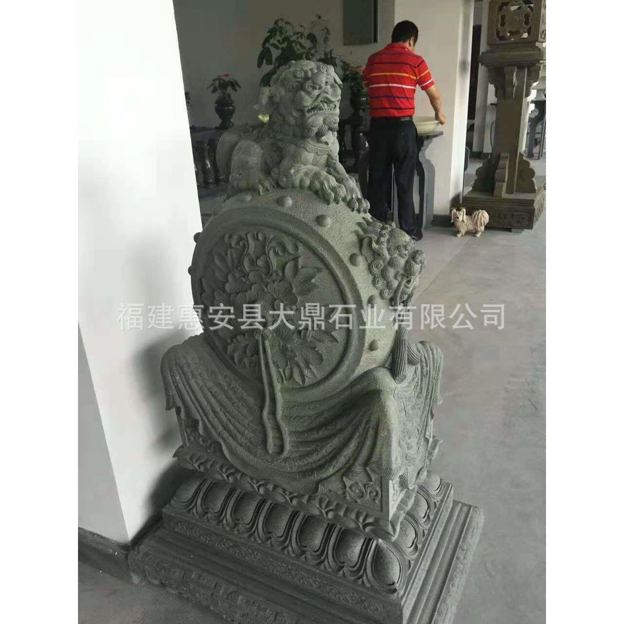 门鼓抱鼓门墩石狮子鼓别墅庭院摆放寺院祠堂门外厂家定制