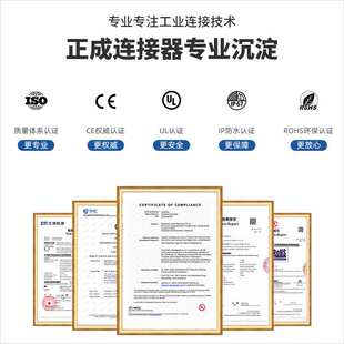 正成Ethernet协议M8防水连接器4芯D编码转RJ45以太网公母航插头1M