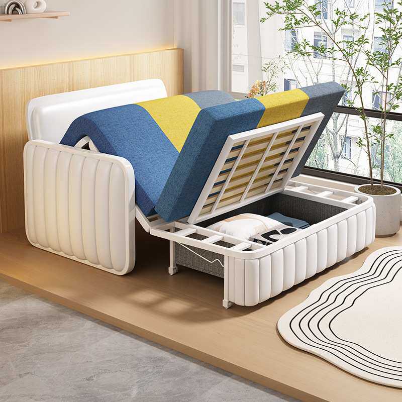 沙发床折叠两用2024年新款客厅1米5可折叠床小户型多功能床单人