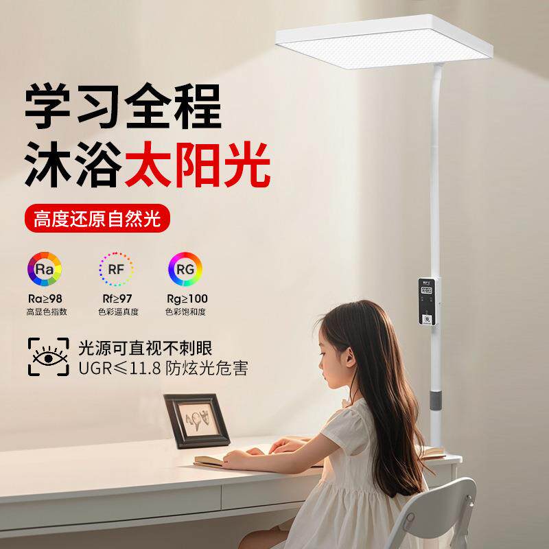 LED高级落地灯客厅感卧室立式台灯简约床头柜可调光
