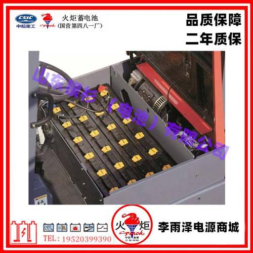 火炬能源淄博铅酸叉车蓄电池12-3PzS210/24V210Ah推高车电瓶原装