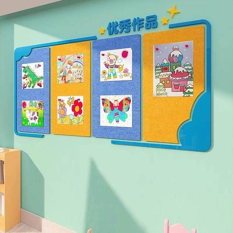 作品展示书法教室氛围布置装饰画培训班机构毛毡板文化墙面贴环创,纺织面料/辅料/配套,纺织机械配件,淘宝优惠券,粉丝福利购,淘宝优惠卷